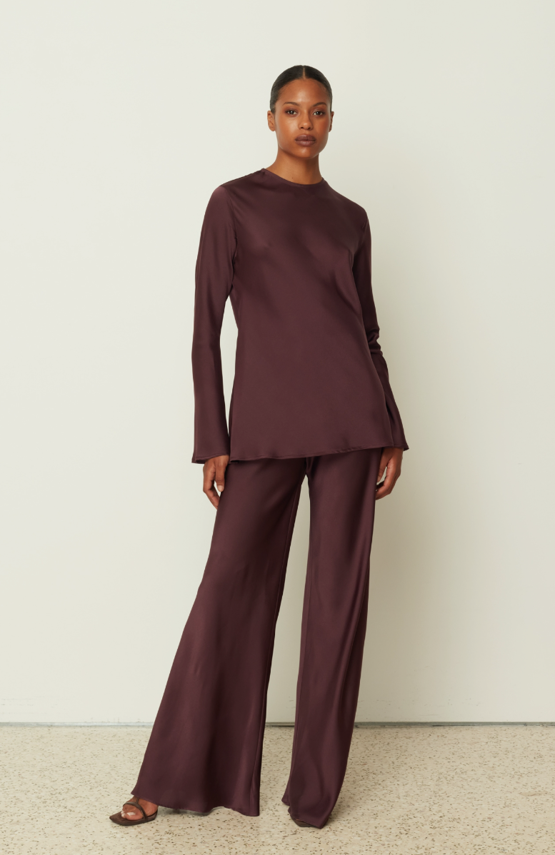 Satin Flared Pants
