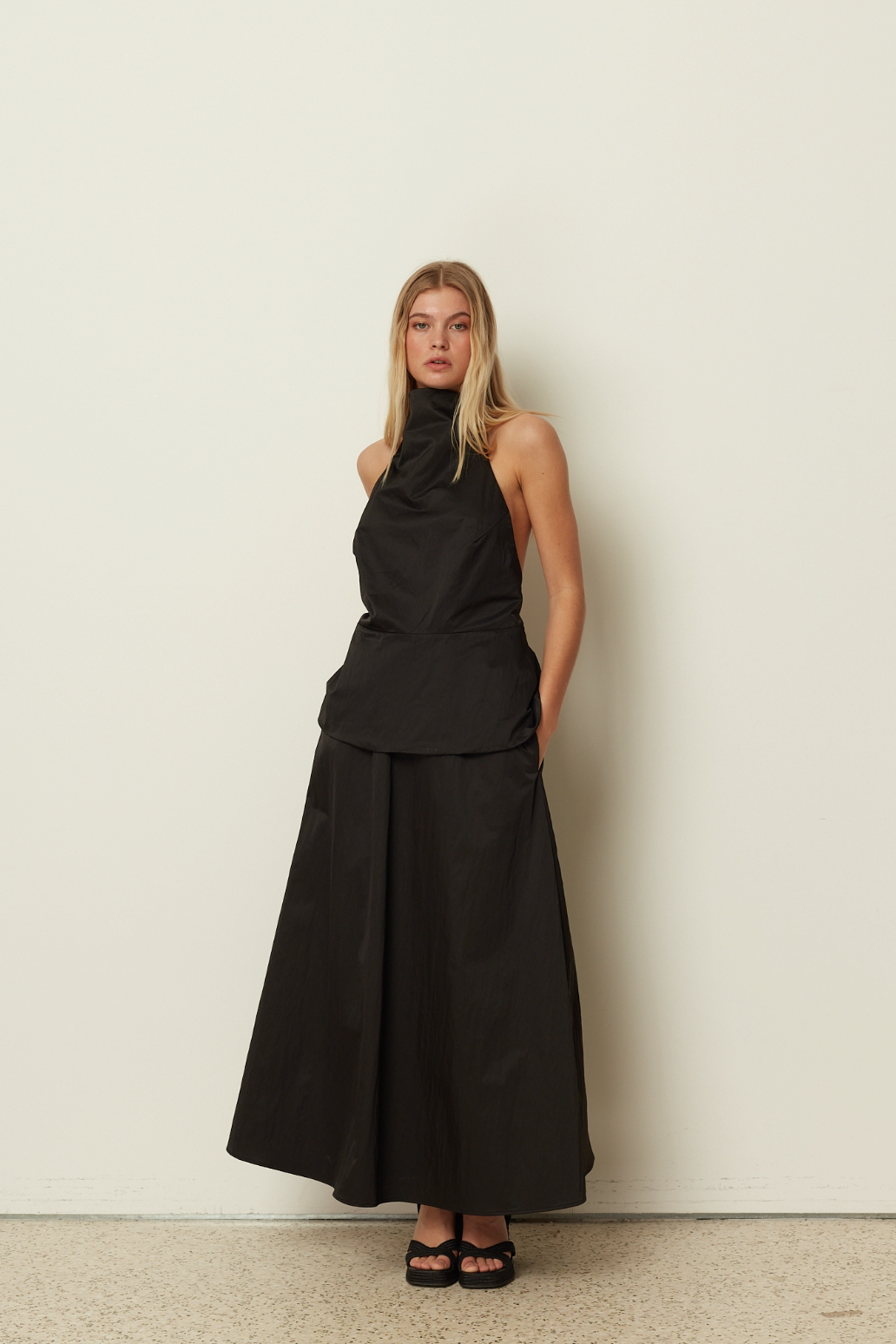 Midi A Line Skirt