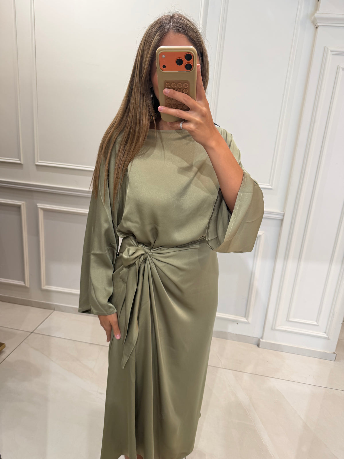 Satin Asymmetrical Blouse