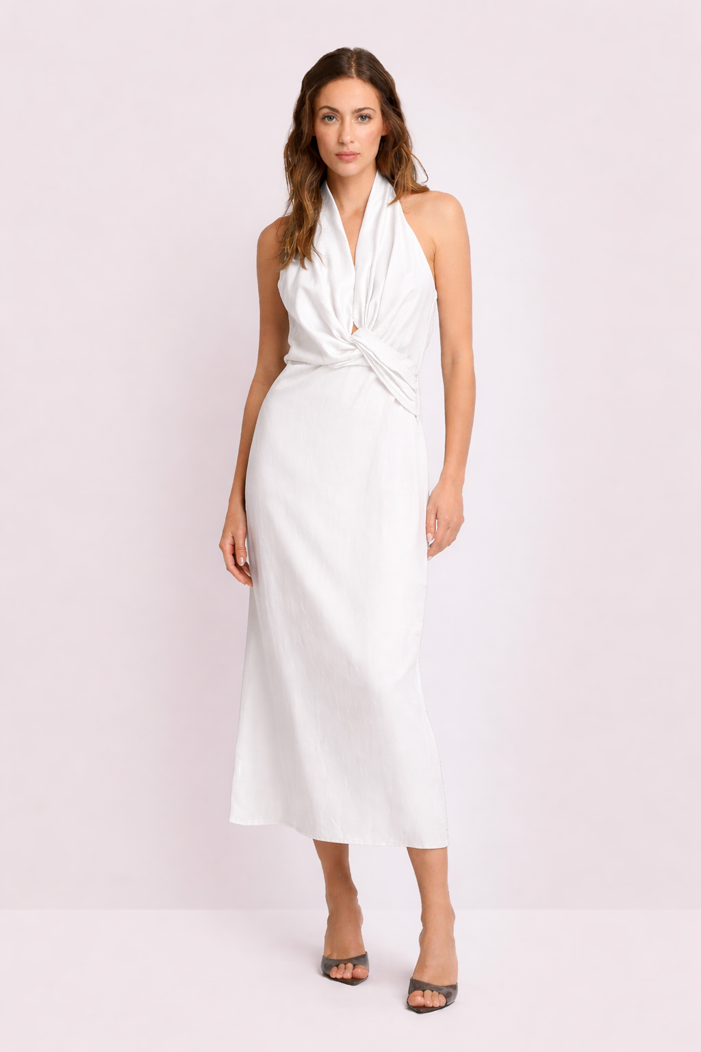 Twist Halter Maxi Dress