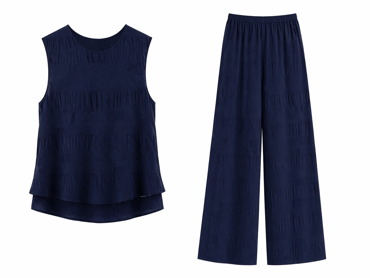 Belted Ruffle Flow Set