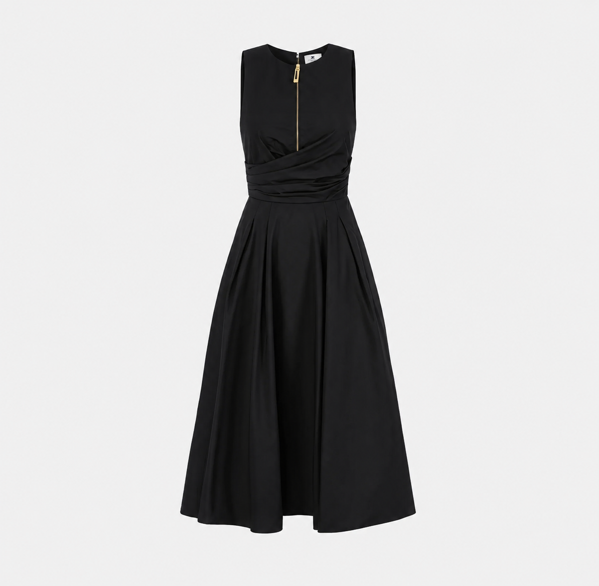 Dress in taffeta voile fabric