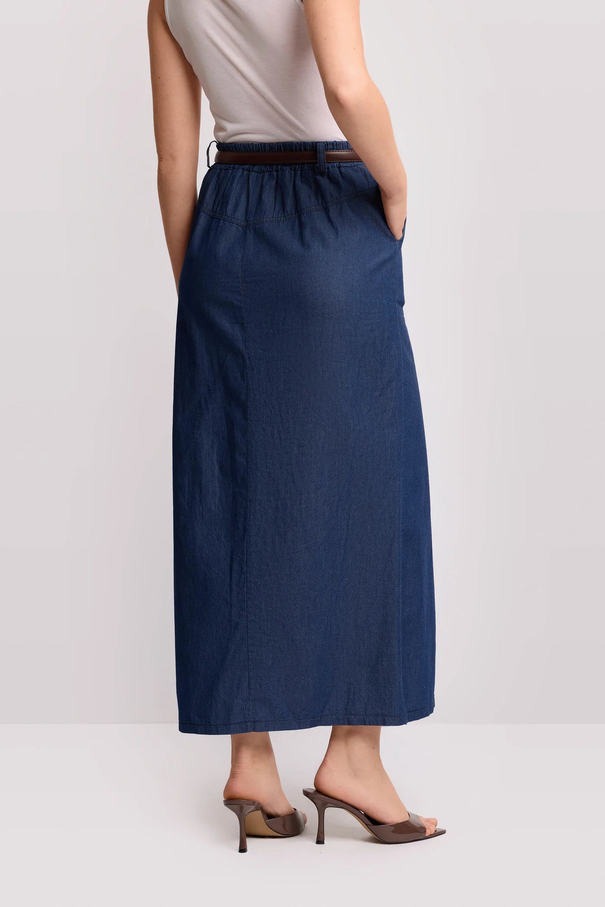 Long Denim Skirt