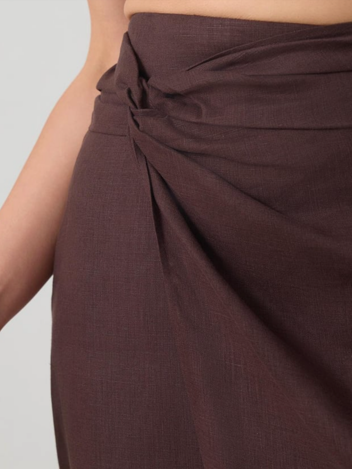 midi skirt with slit
