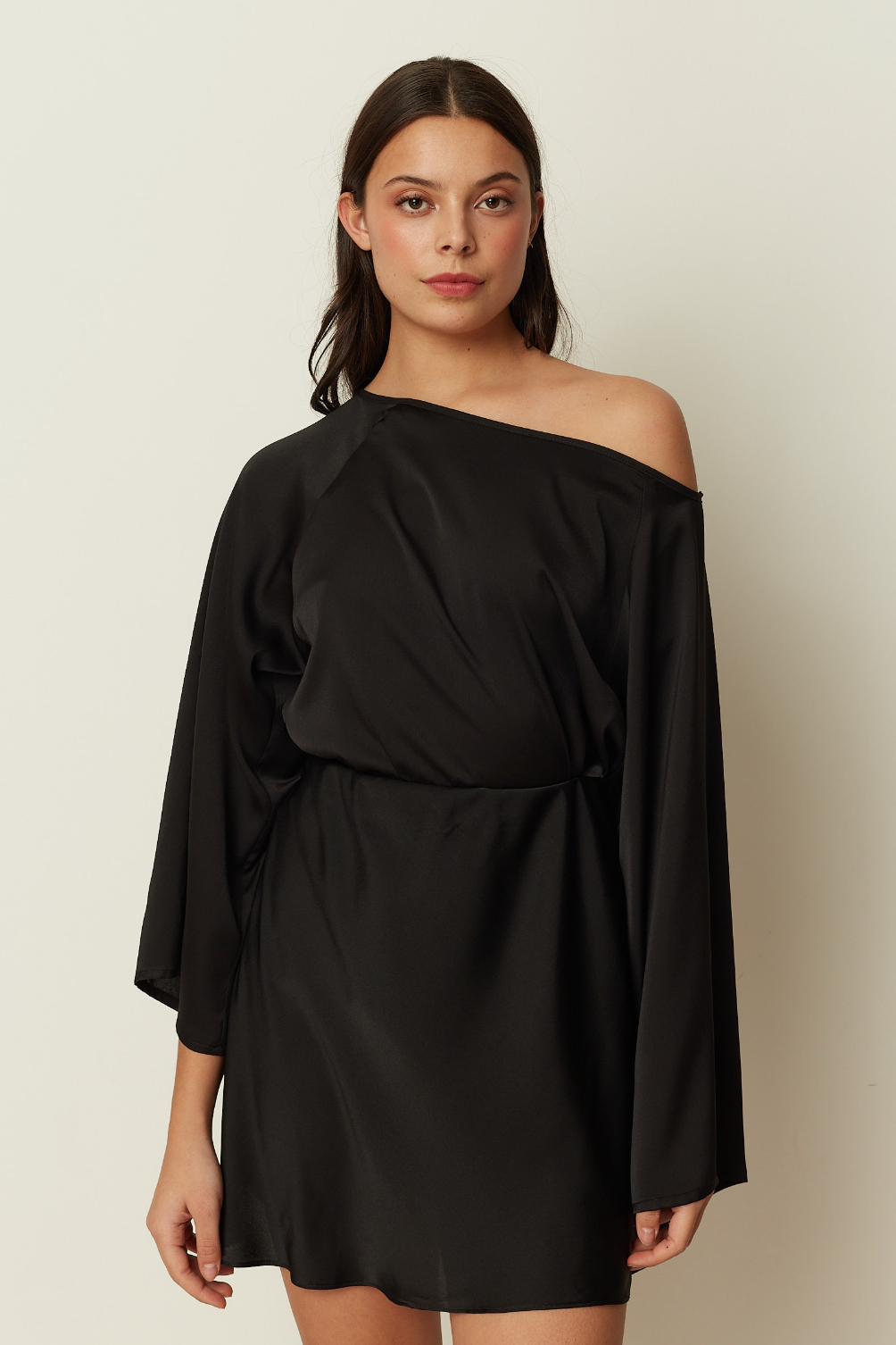 Satin Asymmetrical Blouse