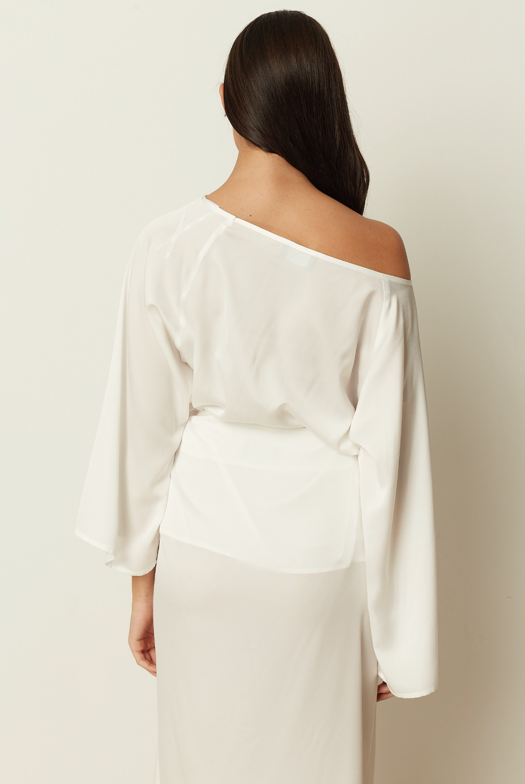 Satin Asymmetrical Blouse