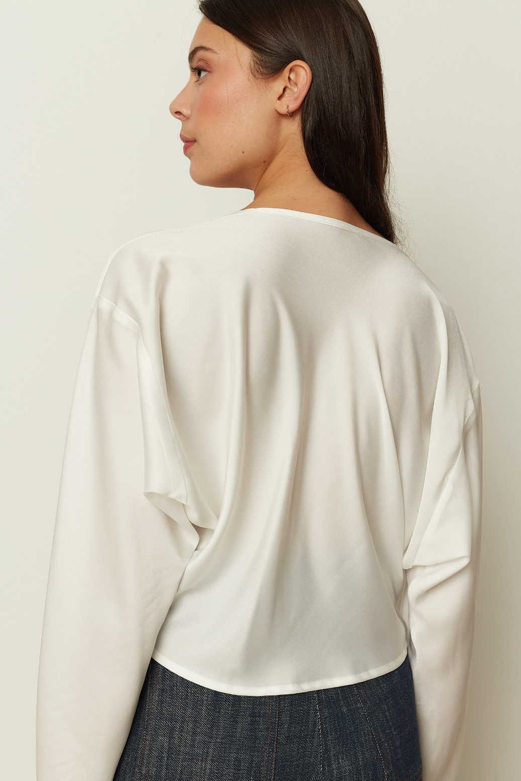Twisted Satin Blouse