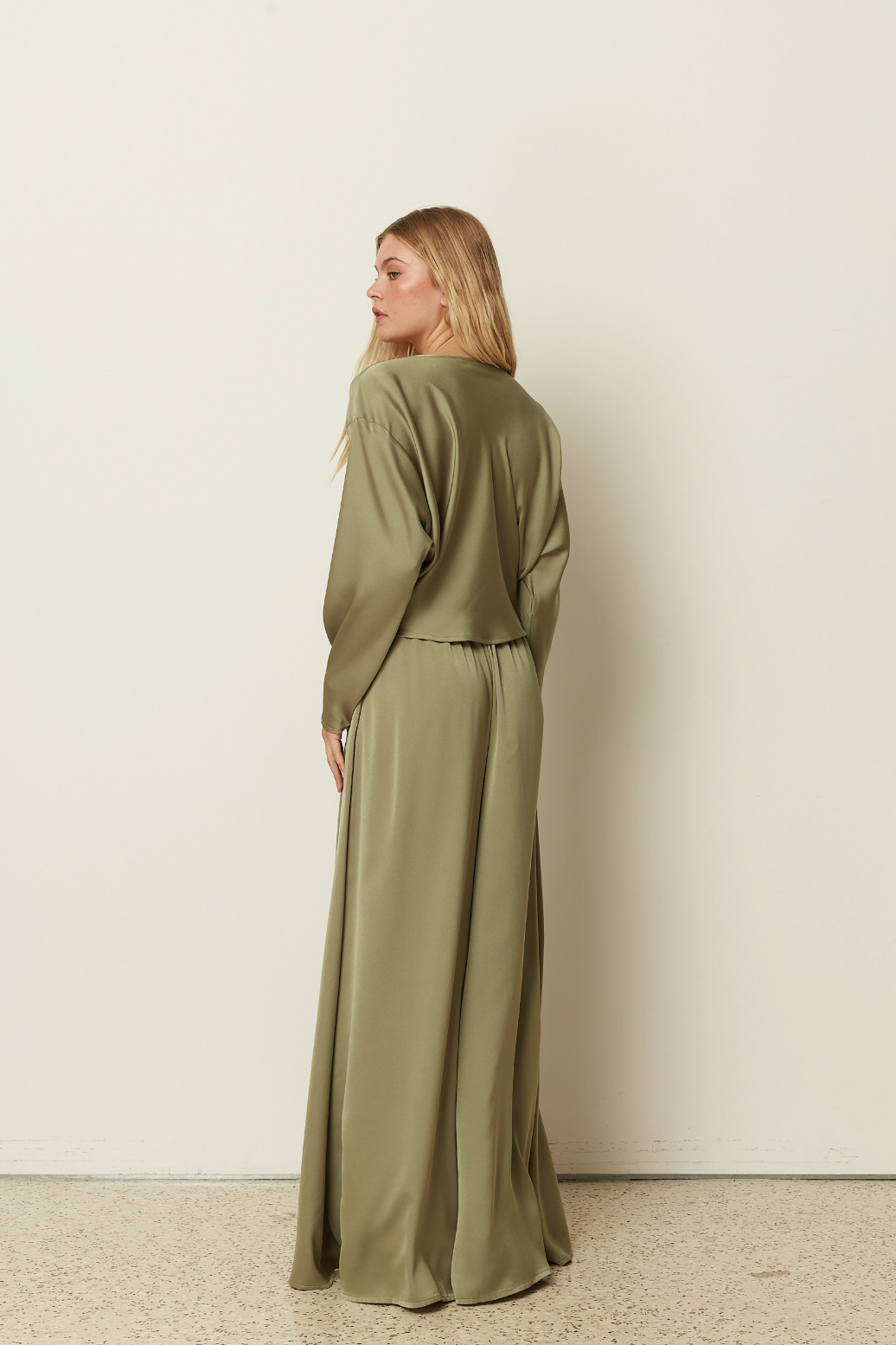 Twisted Satin Blouse