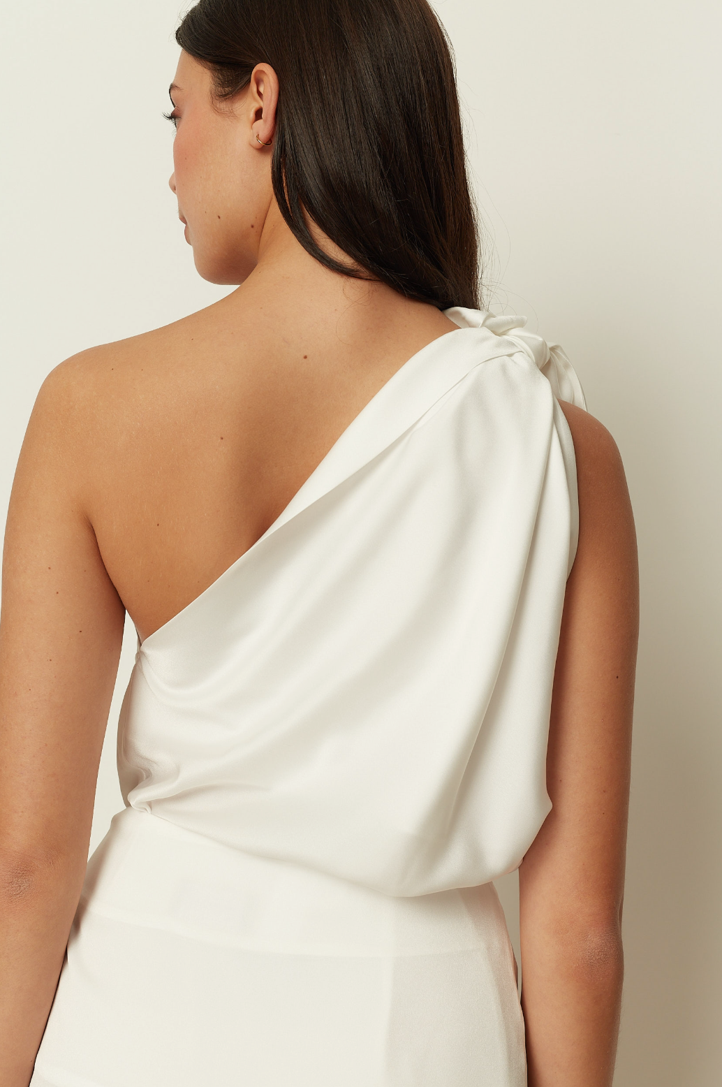 Satin One Shoulder Top