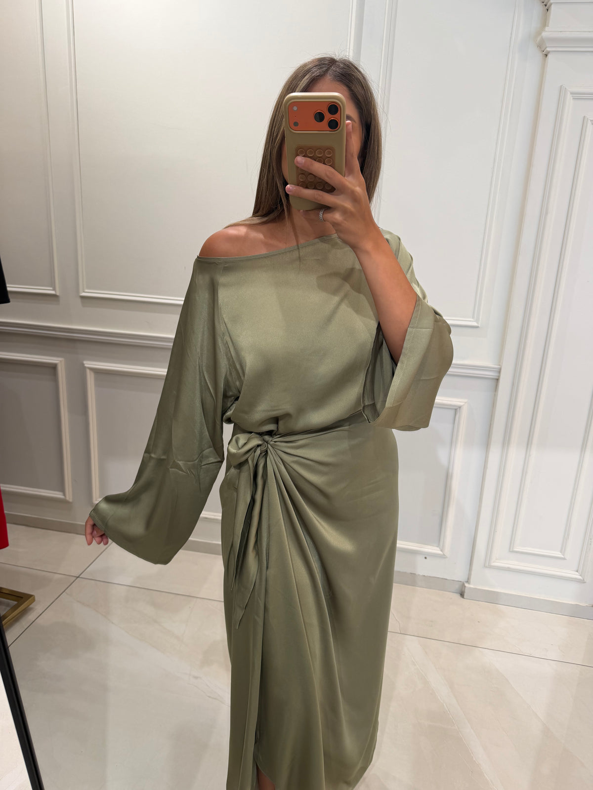Satin Asymmetrical Blouse
