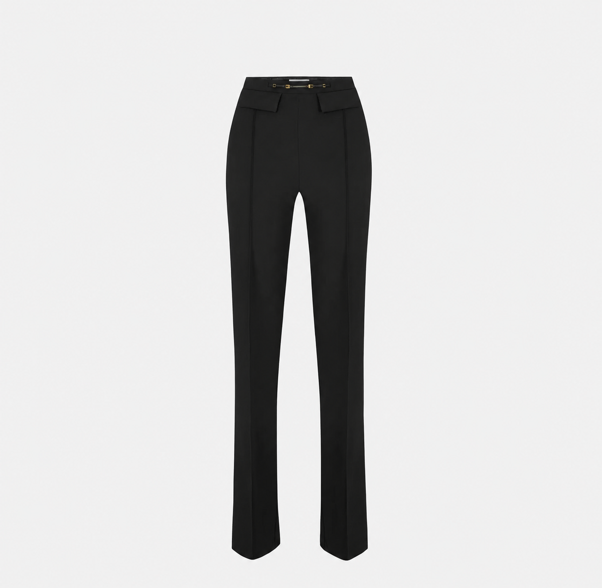 Trousers in double layer stretch crêpe