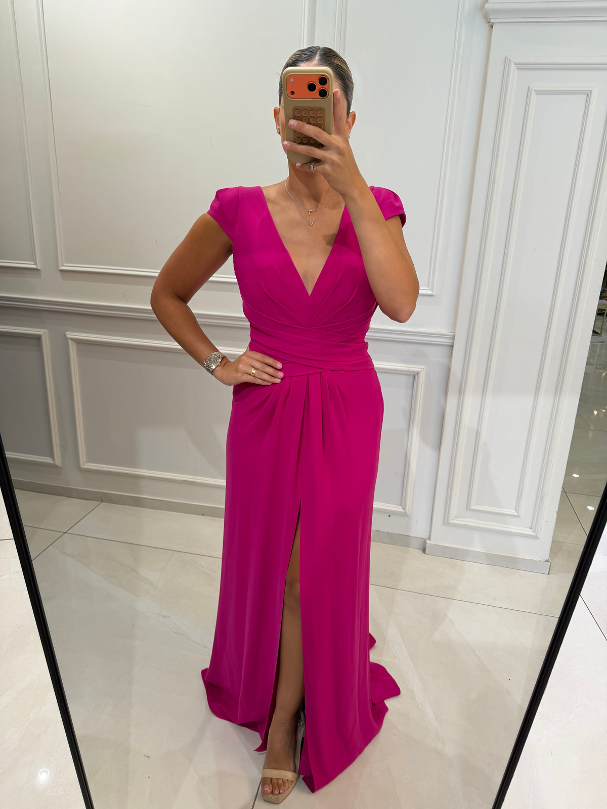 Maxi V dress