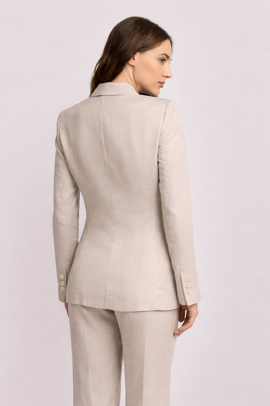 Tailored Single-Button Blazer