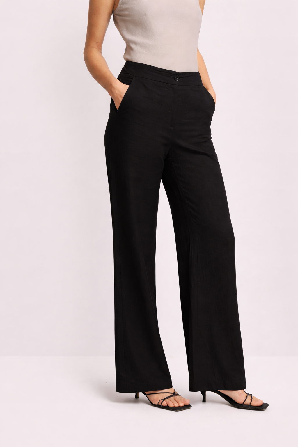 Slim fit long trousers