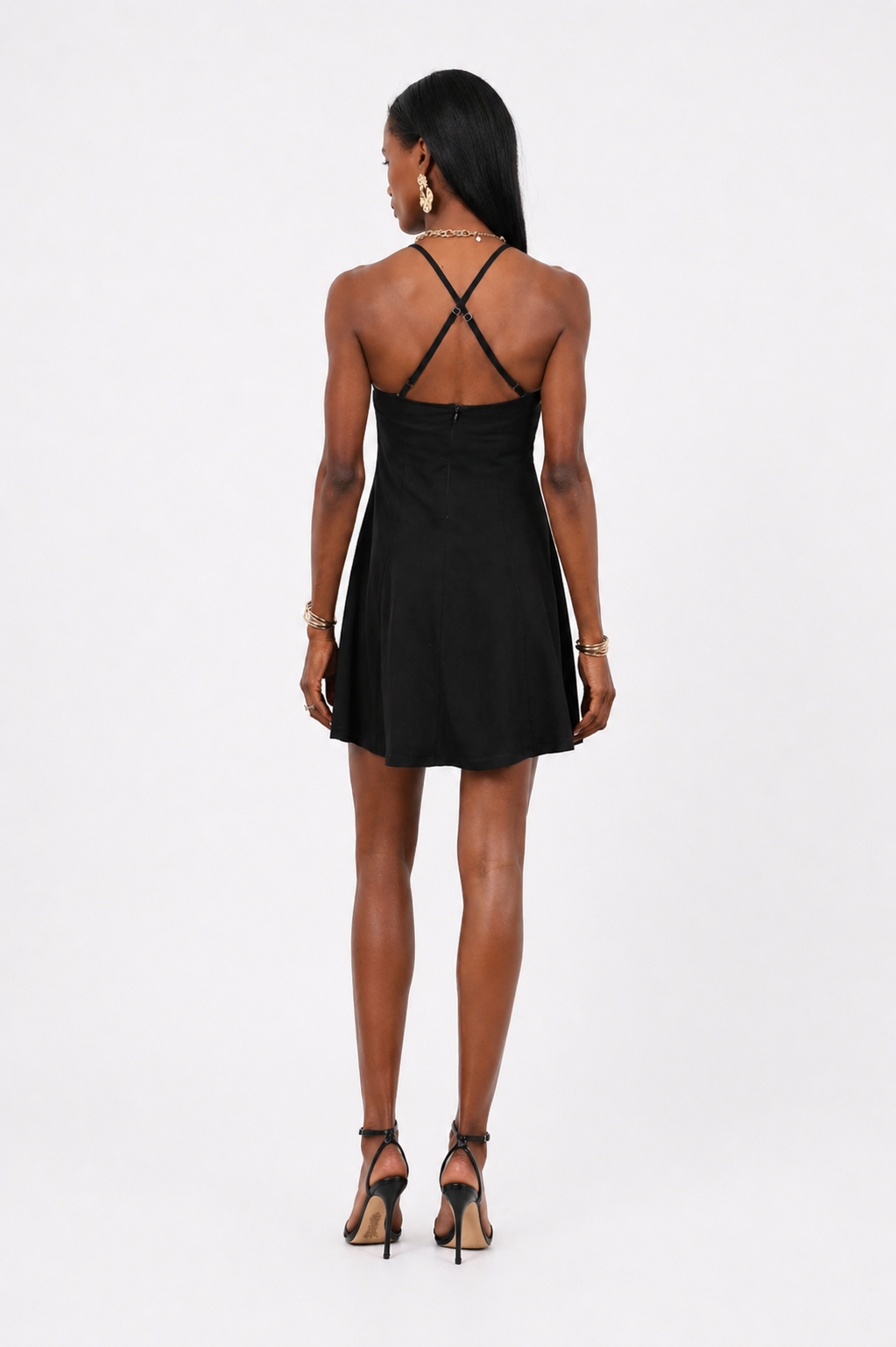 Cross Back Mini Dress