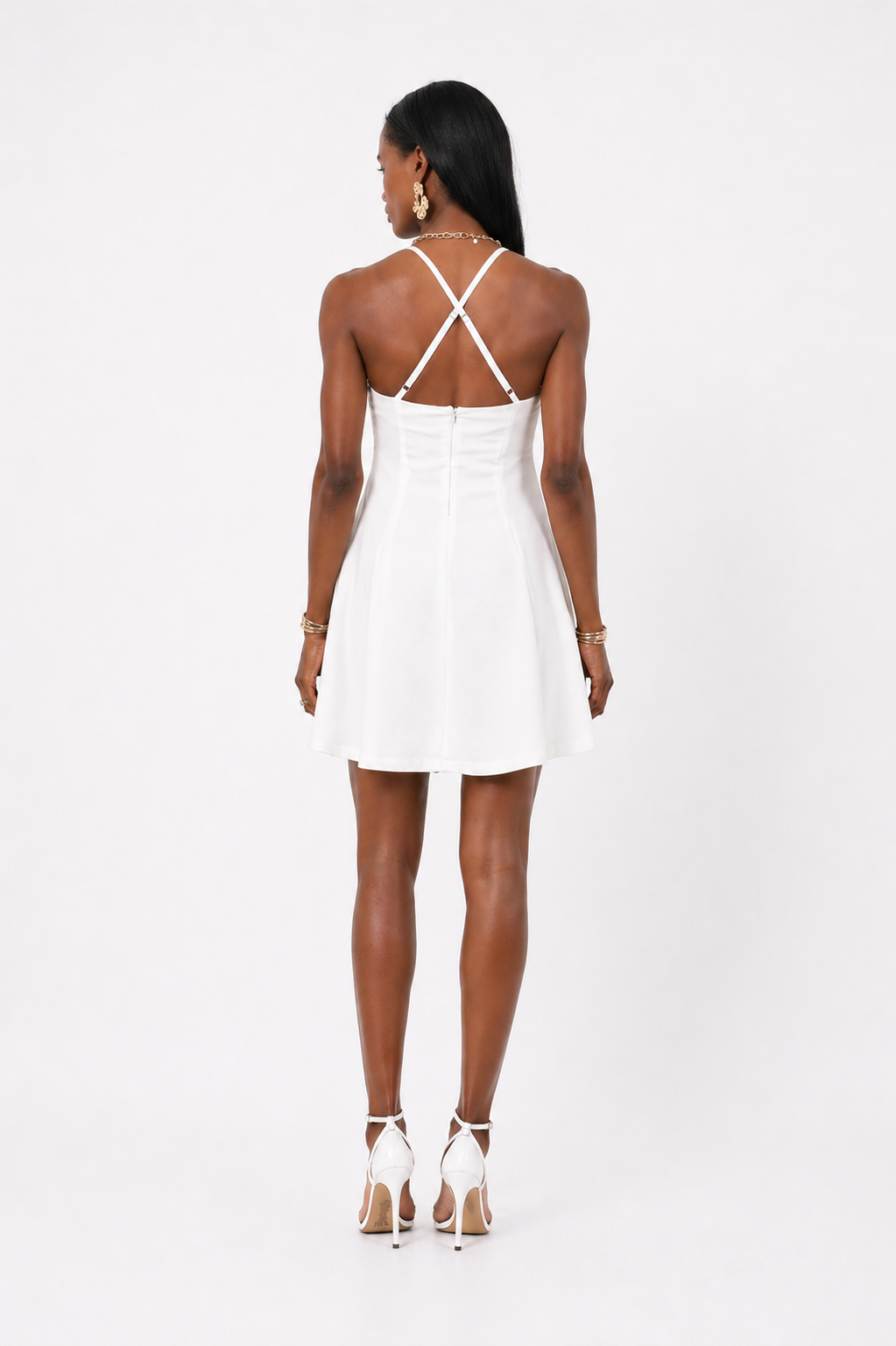 Cross Back Mini Dress