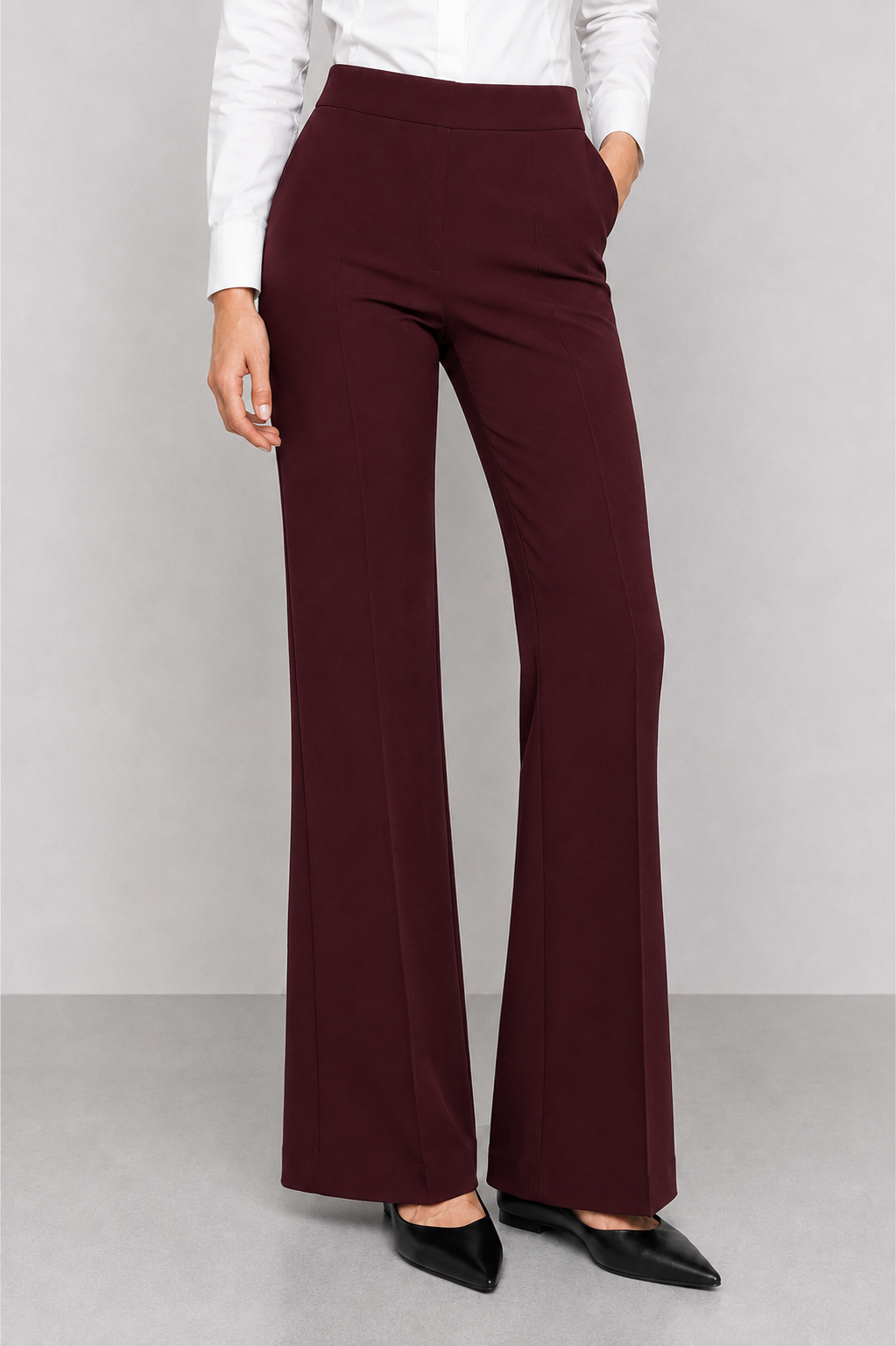Tailored high-waisted trousers