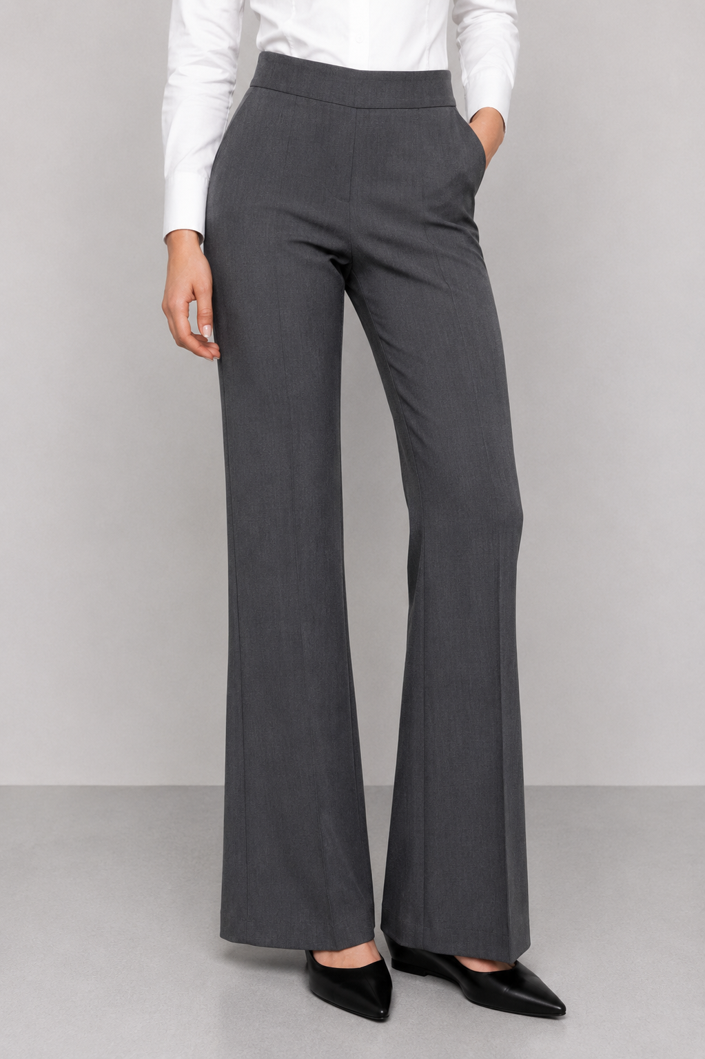 Tailored high-waisted trousers
