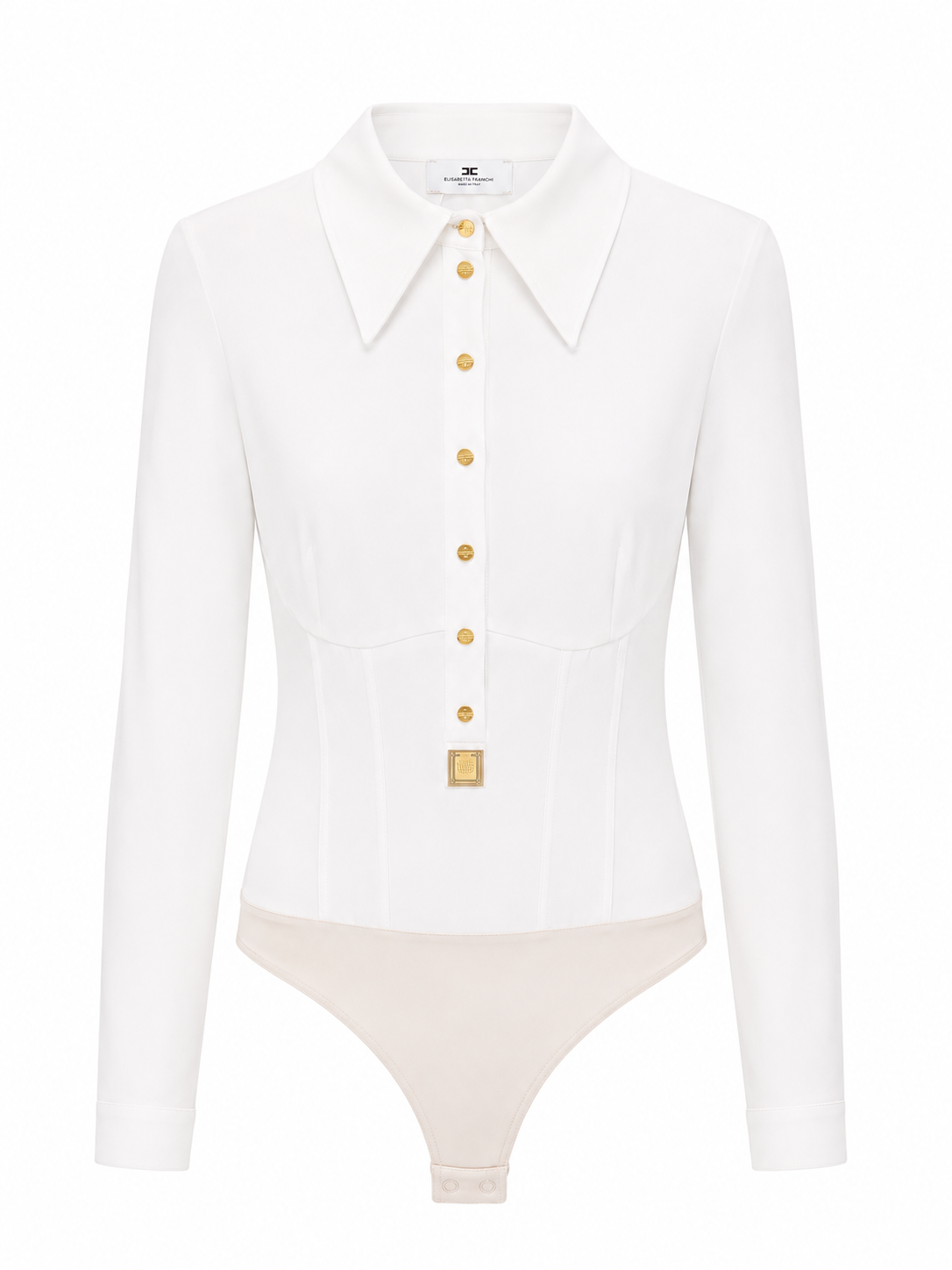 Cotton Bodysuit with Buttons