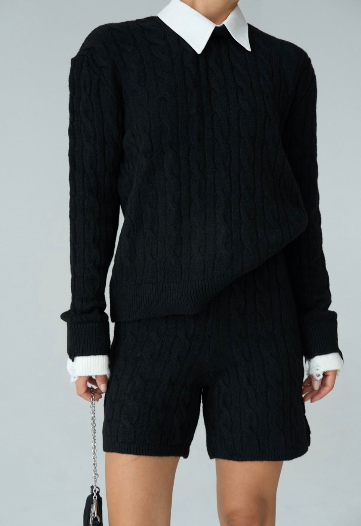 Knit short set