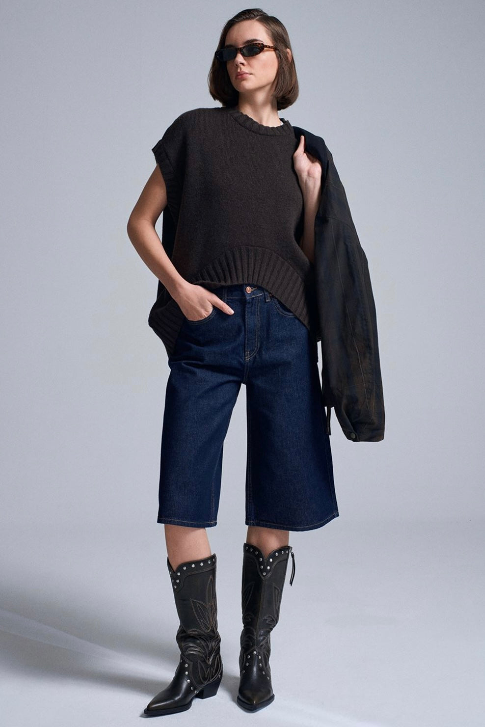 Short sleeve knit