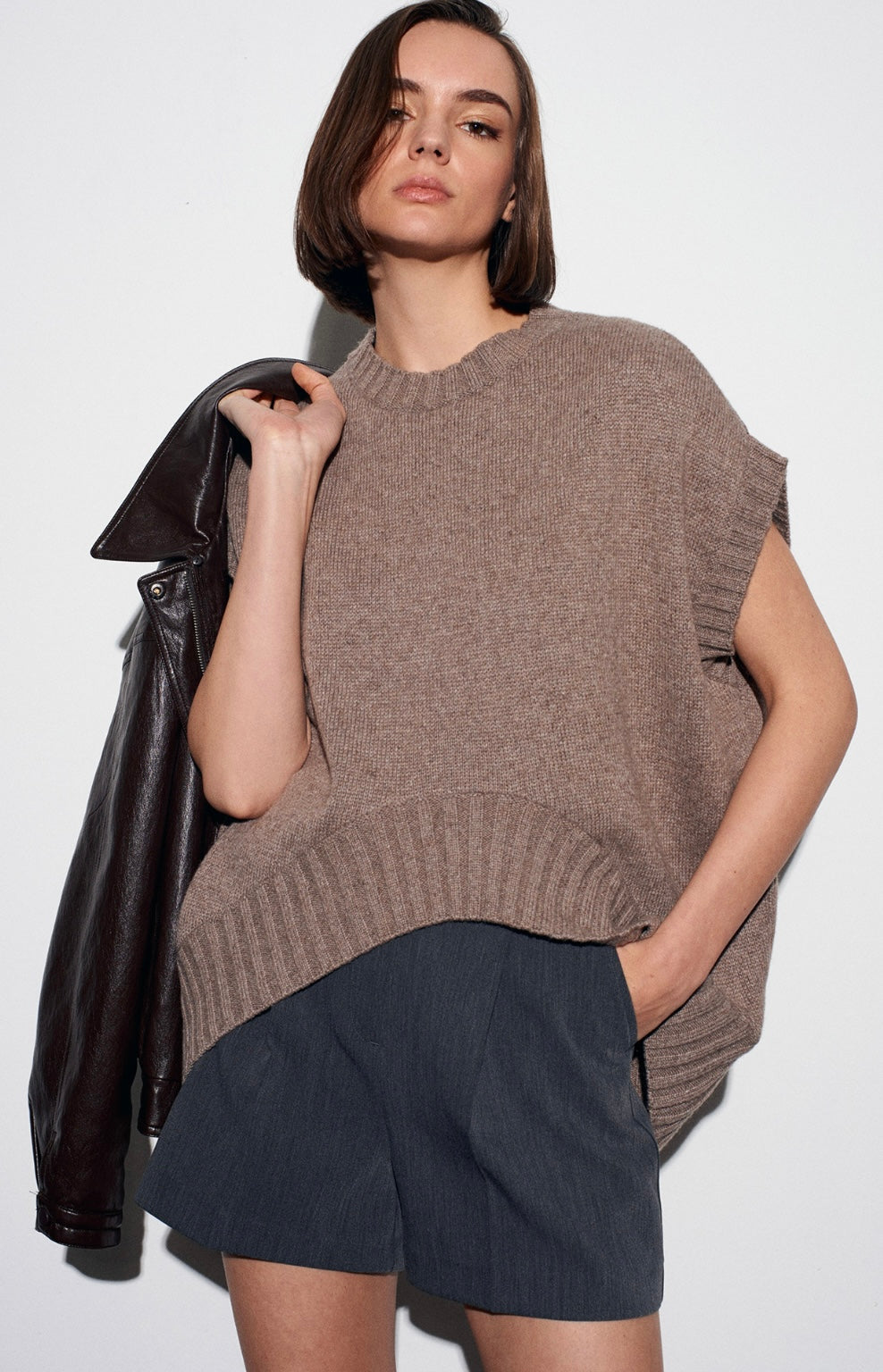 Short sleeve knit
