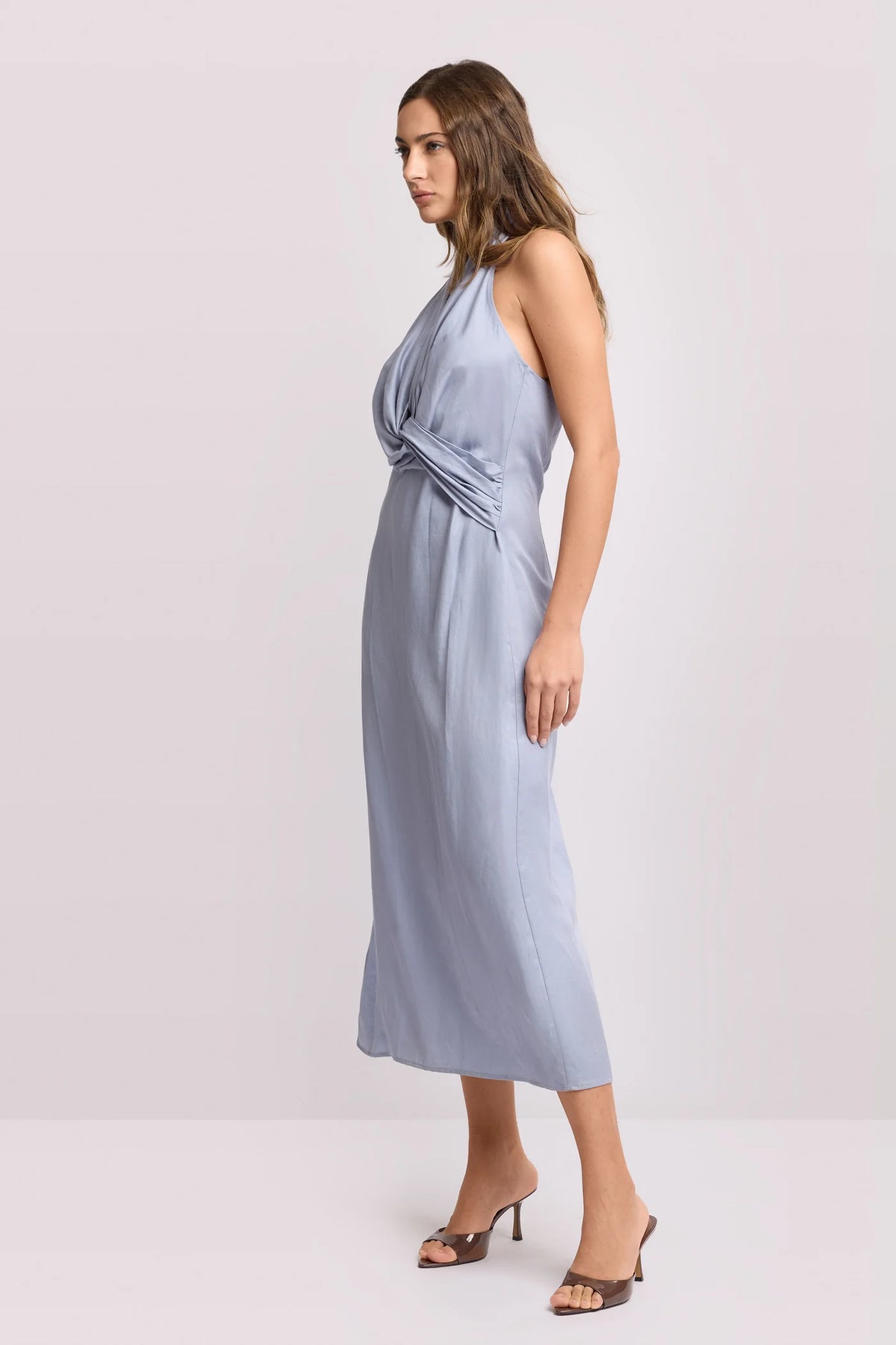 Twist Halter Maxi Dress