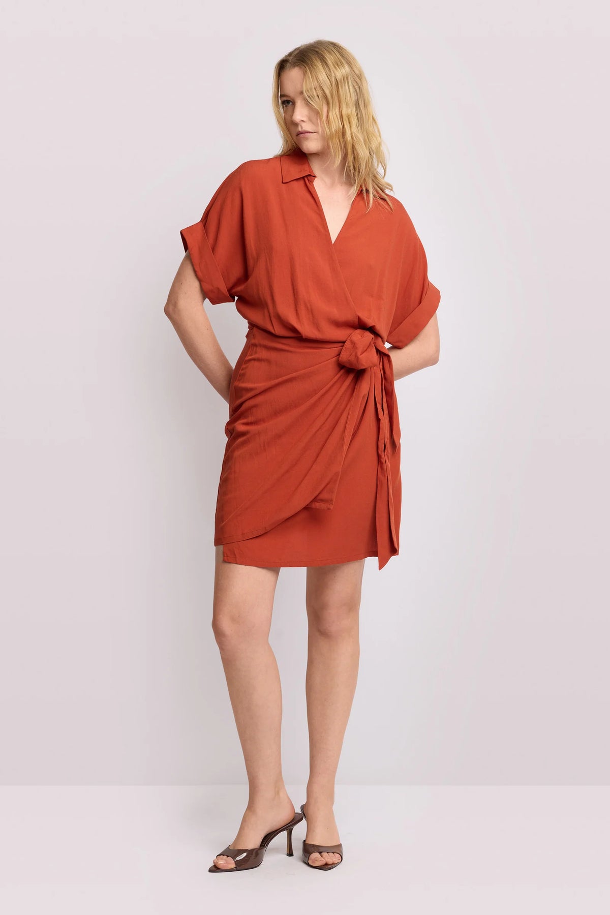 Wrap Shirt Dress