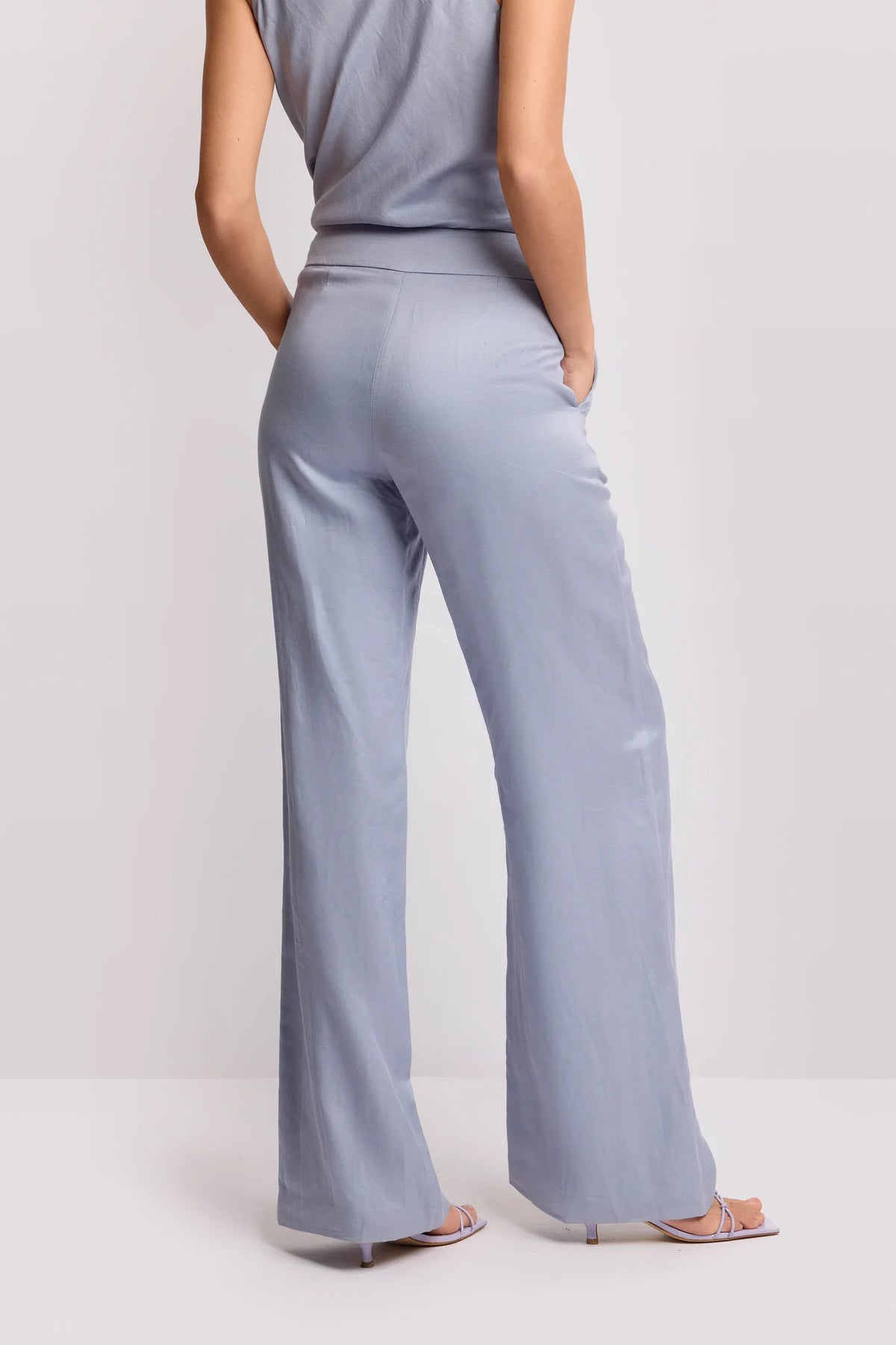 Slim fit long trousers